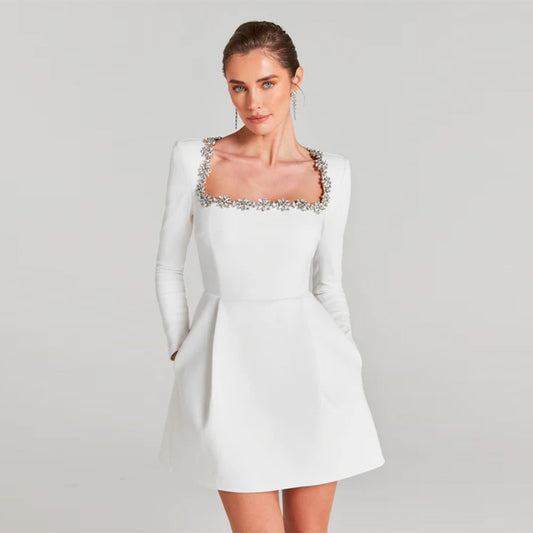 White Bandage Dress HL9731