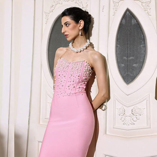 Pink Bandage Dress HL9751