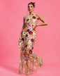 Maraya Floral Applique Maxi Dress