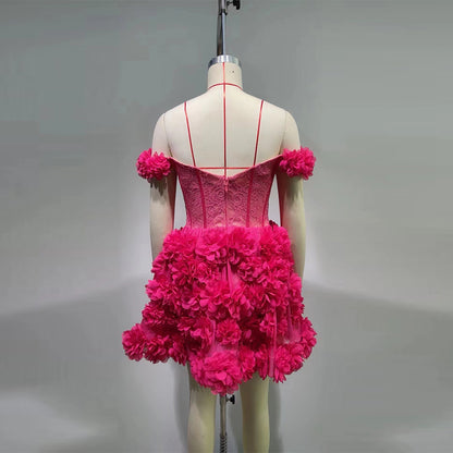 Rose Red Bodycon Dress HT10120
