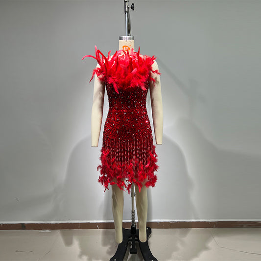 Red Bodycon Dress HT10150