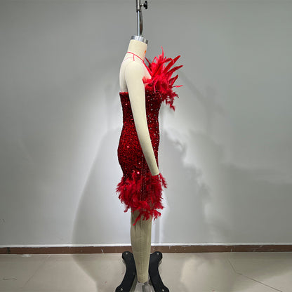 Red Bodycon Dress HT10150