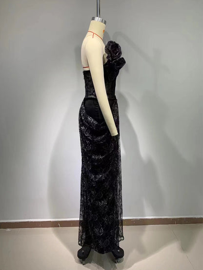 Black Bodycon Dress HT1049