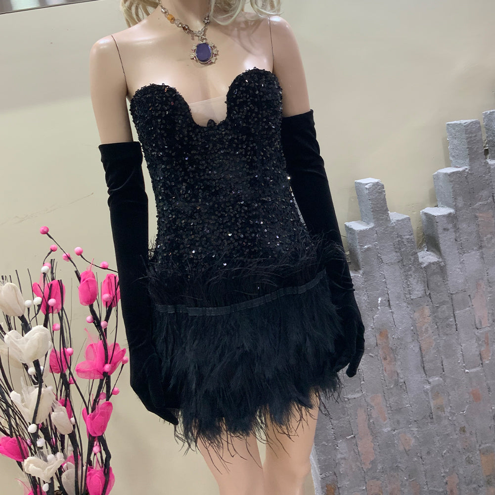 Black Bodycon Dress HT1135