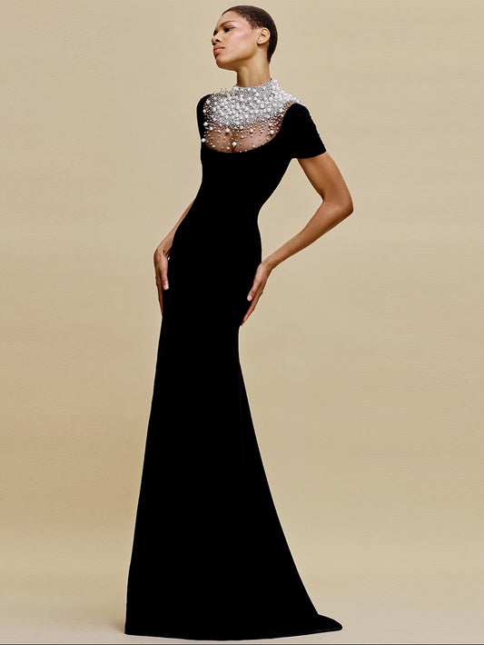 Black Bodycon Dress HT1255