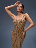 Brown Dress HT21800