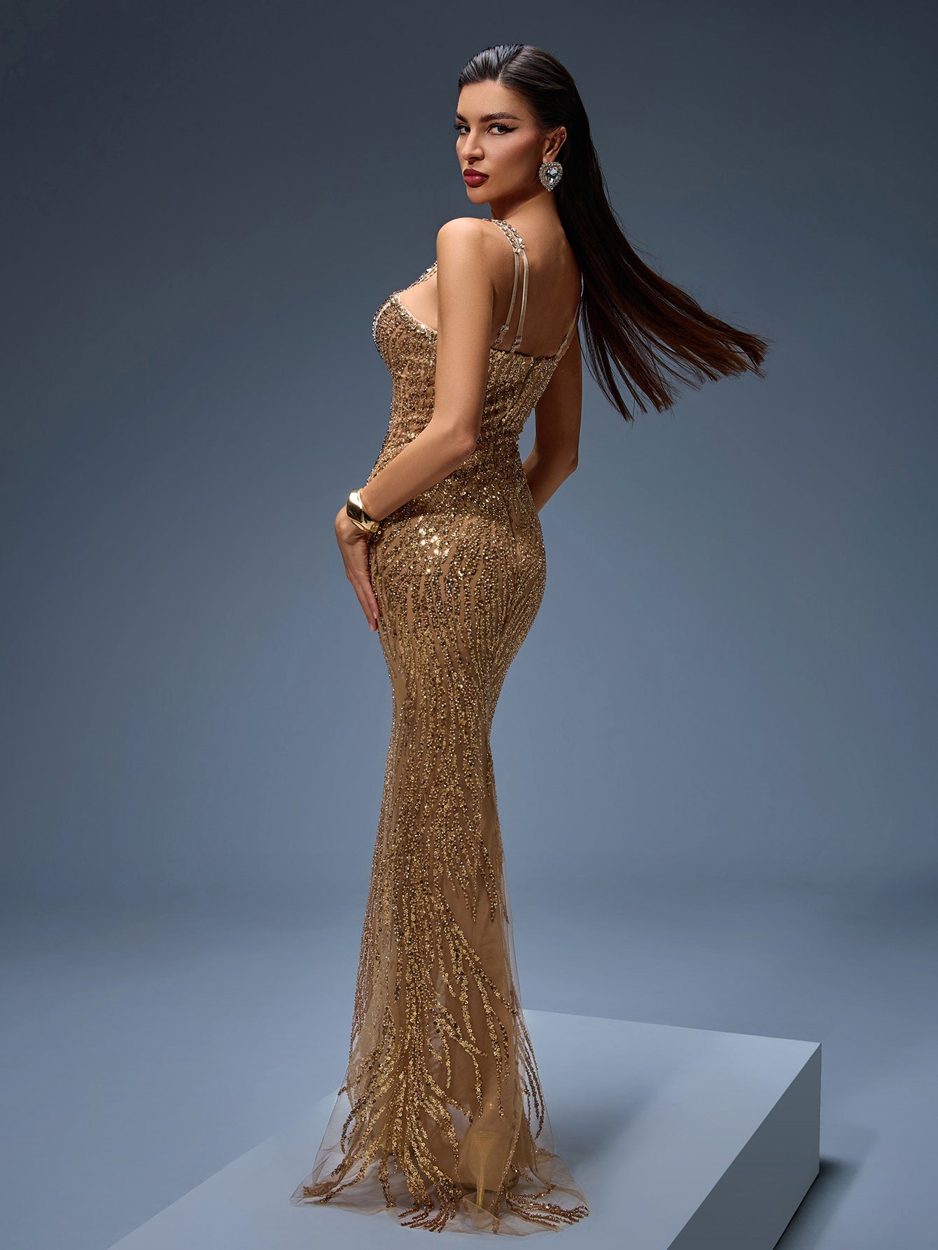 Brown Dress HT21800