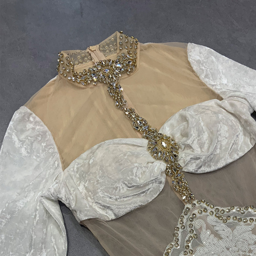 White Bodycon Dress HT2771 3