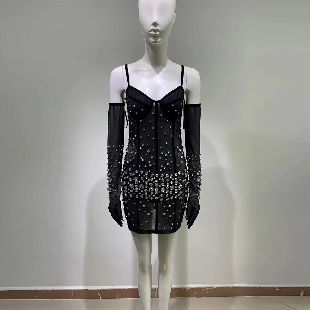 Black Bodycon Dress HT906
