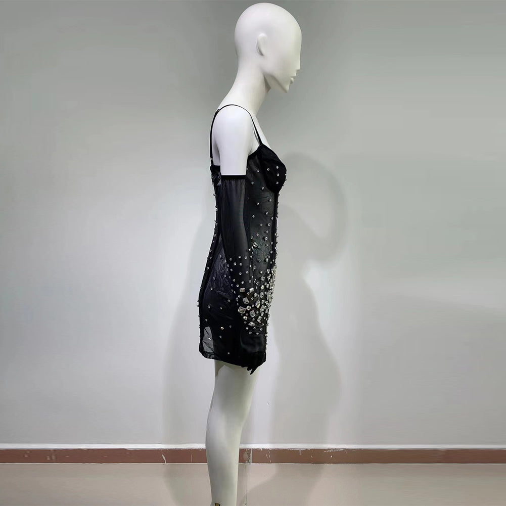 Black Bodycon Dress HT906