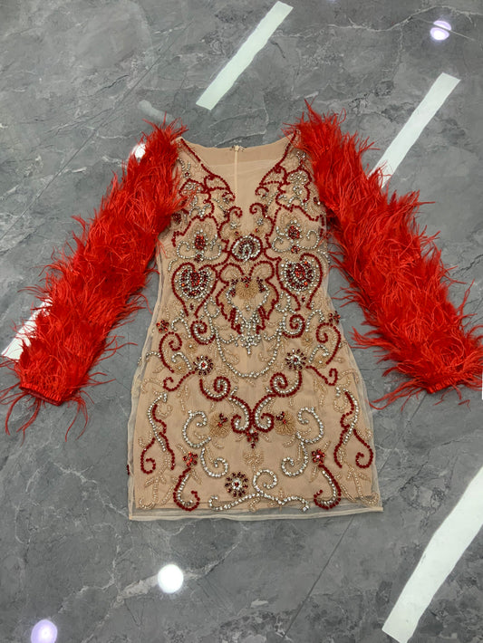 Red Bodycon Dress HT912