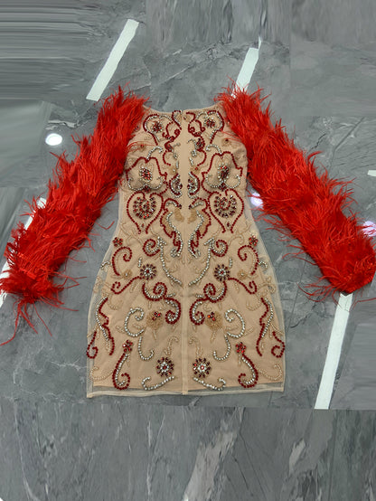 Red Bodycon Dress HT912