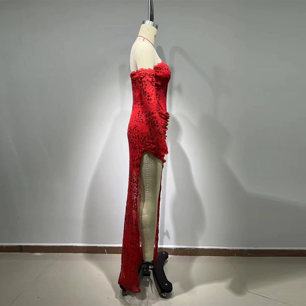 Red Bodycon Dress HT963