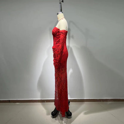 Red Bodycon Dress HT963