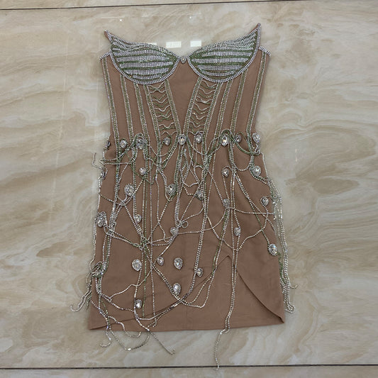 Apricot Bodycon Dress HT978