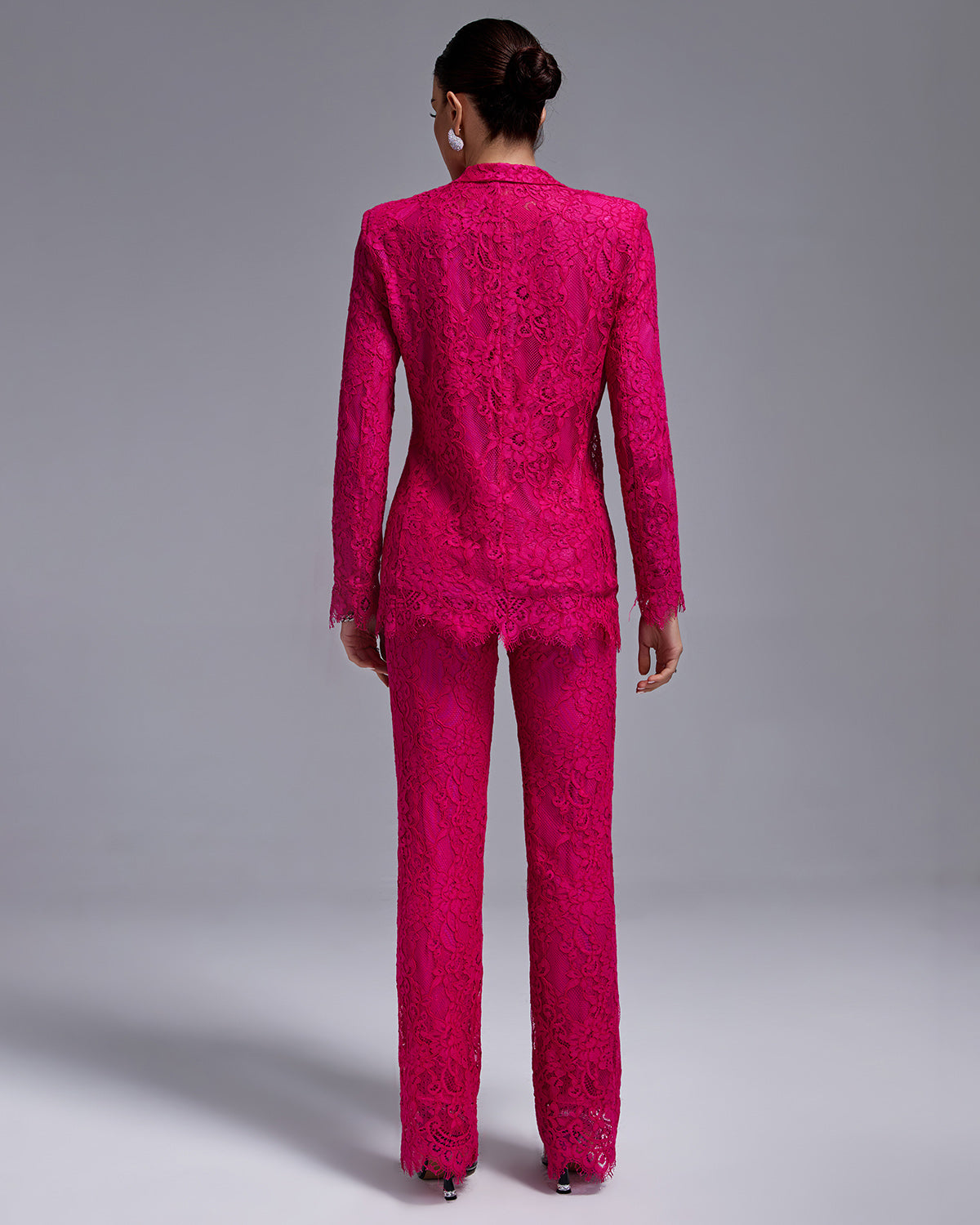 Fuchsia Lace 3-Piece Set