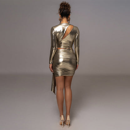 Long Sleeve Cut Out Mini Set KLYF1083