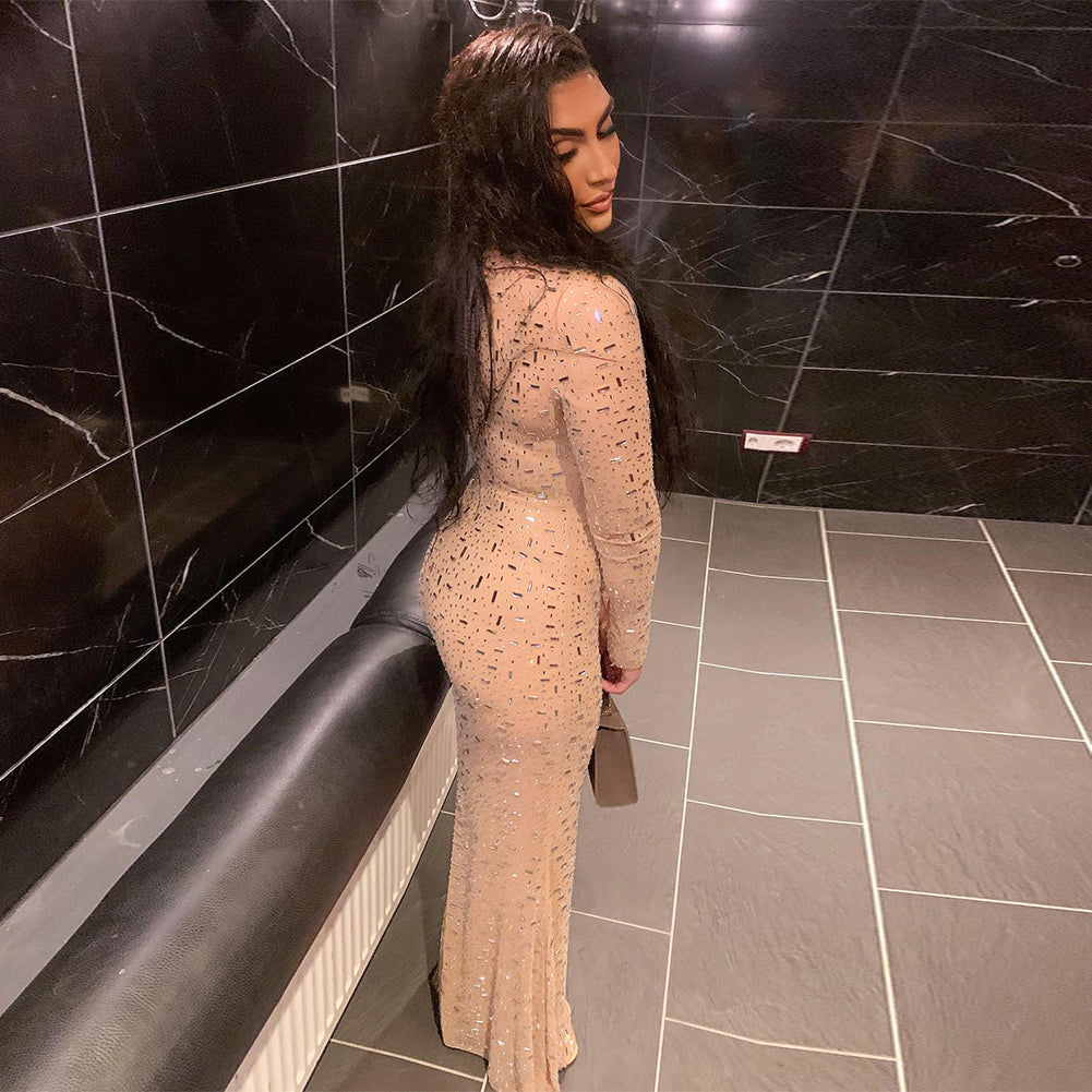 Apricot Dress KLYF1084