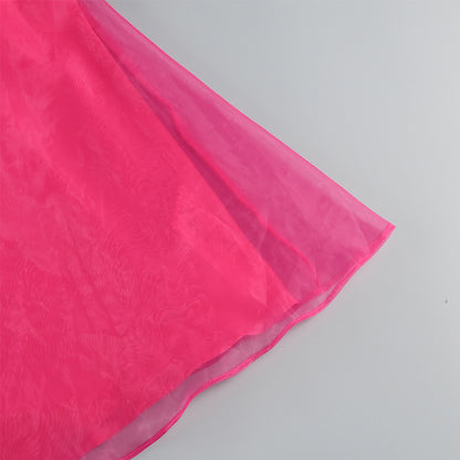 Halter Sleeveless Gauze Mini Dress KLYF1112