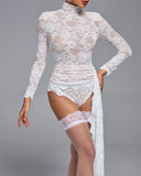 Sexy Lace See-through Bodysuit