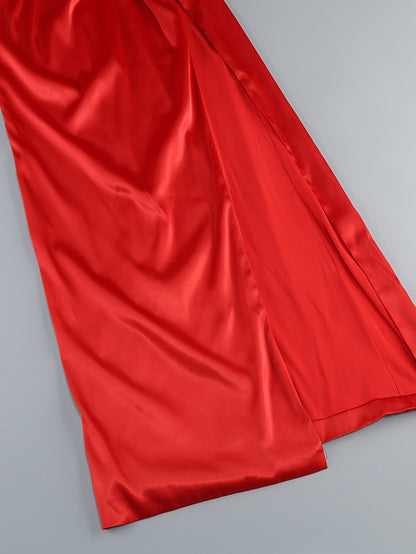 Round Neck Sleeveless Frill Maxi Dress KLYF1280