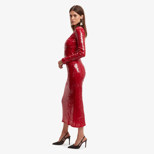 Shimmering Long Sequins Dress