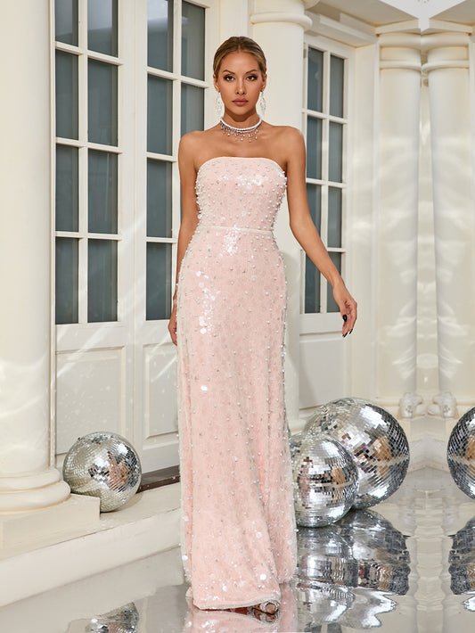 Empire Waist Maxi Prom Dress 