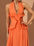 Orange Dress KLYF1454