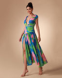 Speckled ink Printed Robe