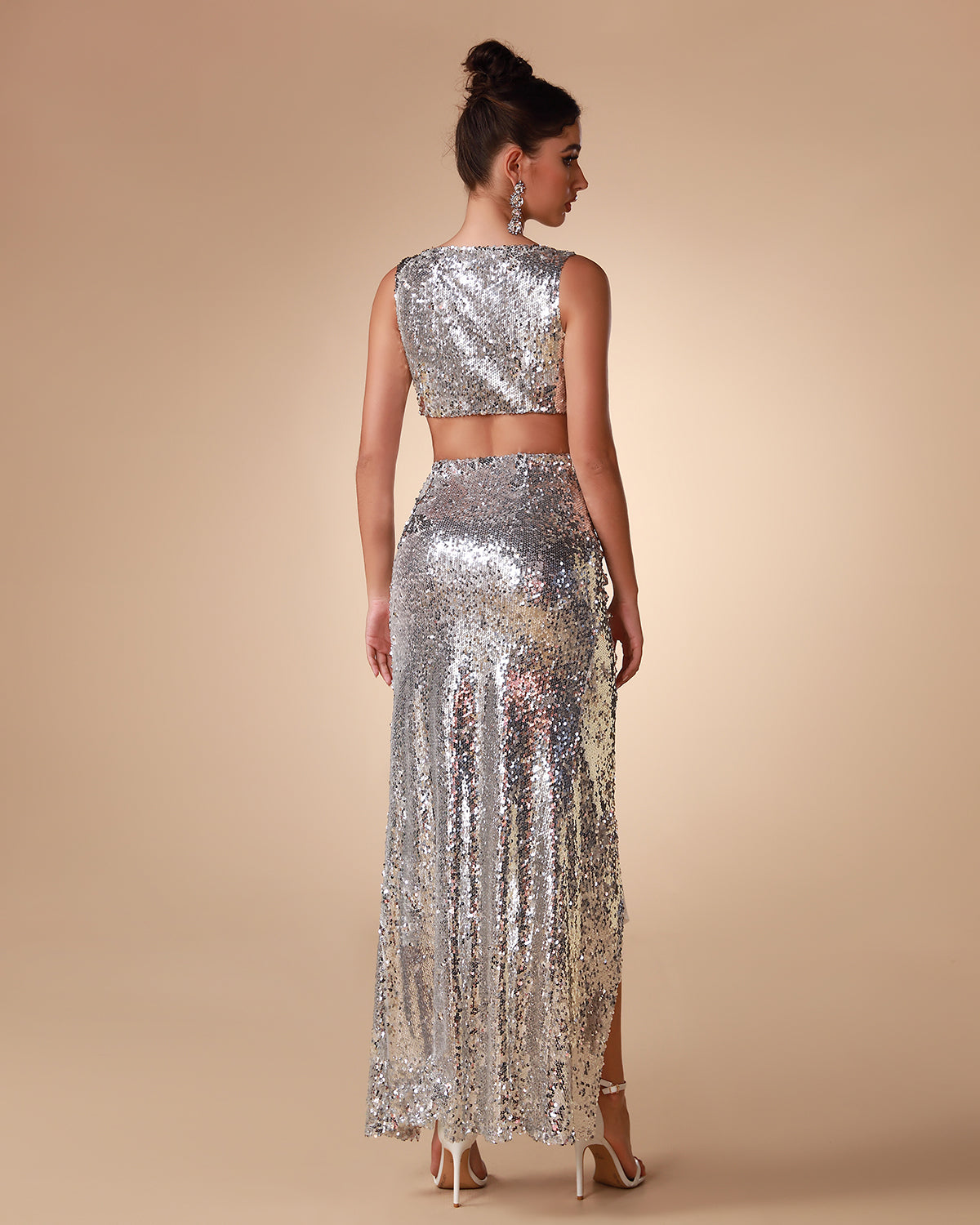 Argent Sequin Two Piece Set