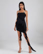 Asymmetric Ruffled Mini Dress