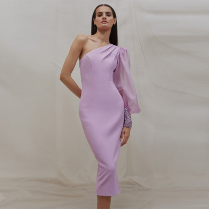 Purple Dress KLYF915