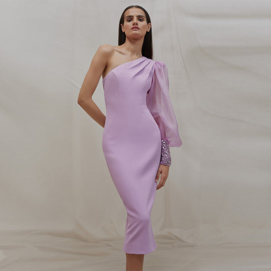 Purple Dress KLYF915