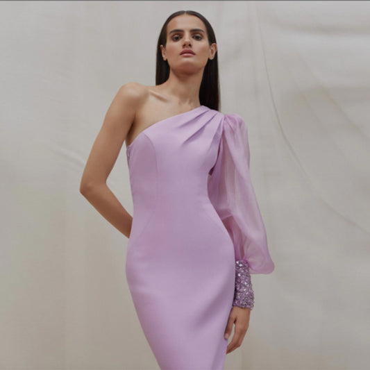 Purple Dress KLYF915