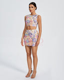 Helena 3D Floral Lace Mini Set