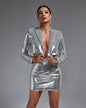Sequin Blazer & Mini Skirt Set