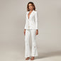 Metal Ring & Mid-High Waist Flared Suit