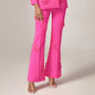 Floral Embroidery Pants / Blazer Set