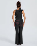 Exclusive Ruffled Bandage Jumpsuit