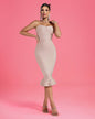 Backless Fishtail Midi Bandage Dress