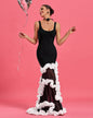 Open Back Wisteria Bandage Maxi Dress