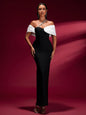 Crystal-embellished Off Shoulder Bandage Dress