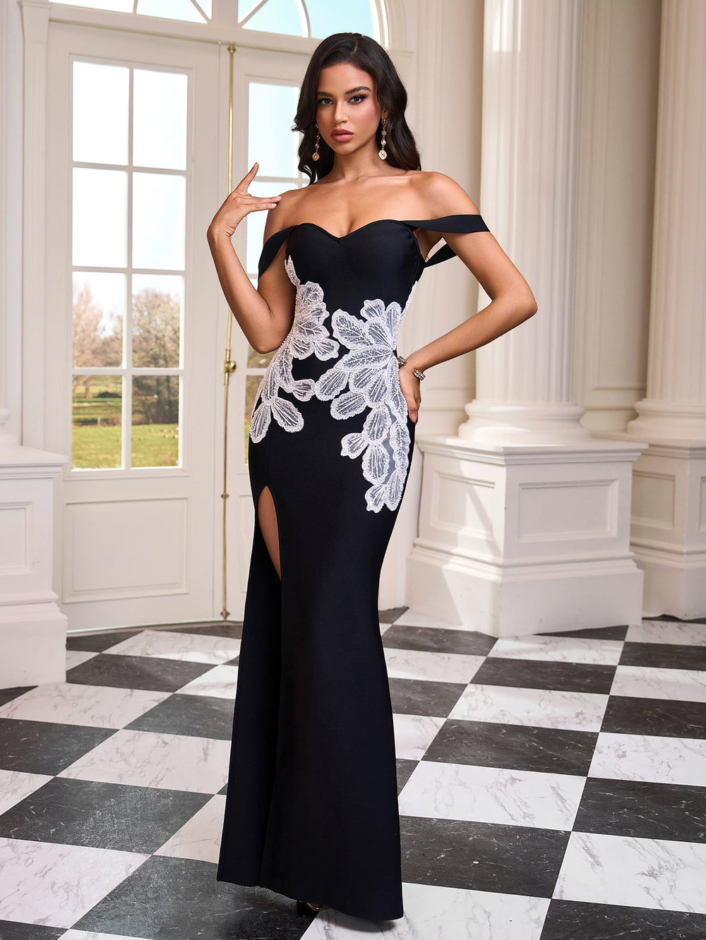 Black Bandage Dress OW25009