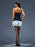 Black White Bandage Dress OW25062