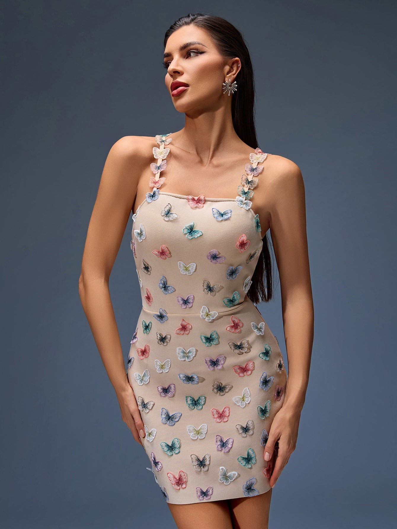 Apricot Bandage Dress OW25064