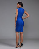 V Neck Sleeveless Bandage Dress