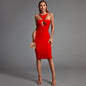 Sleeveless Cut Out Over Knee Bandage Dress