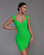 Ruched Mini Bandage Dress