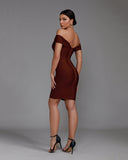 Elegant Midi Backless Bandage Dress