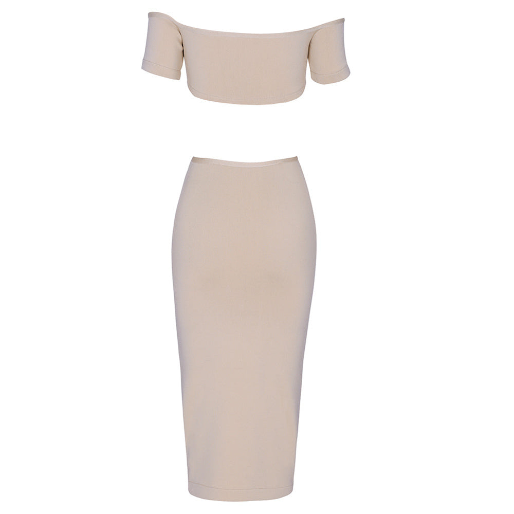 Nude Bandage Dress PF21620 3